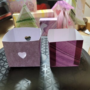 File SVG di scatola per bomboniere con scatola a cuore in 2 parti