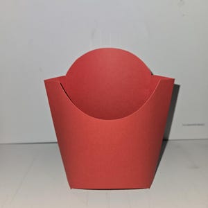 Fast Food Pommes Fry Container Treat Favor Box SVG-Datei