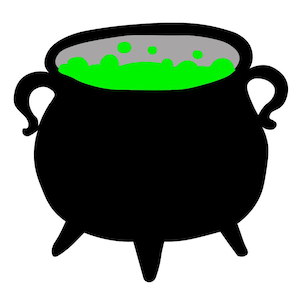 Halloween Witches Cauldron bubbling SVG File