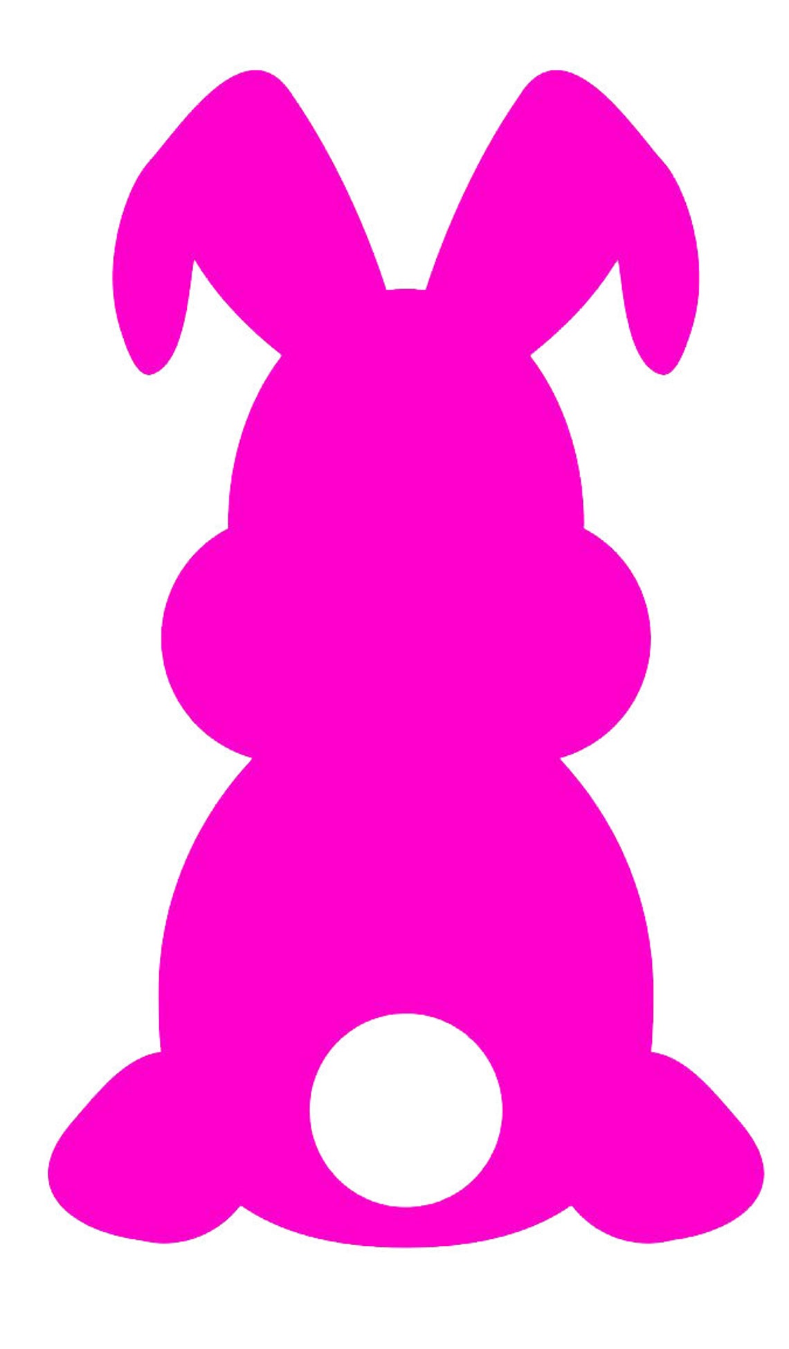 Silhouette Easter Bunny Rabbits SVG File - Etsy