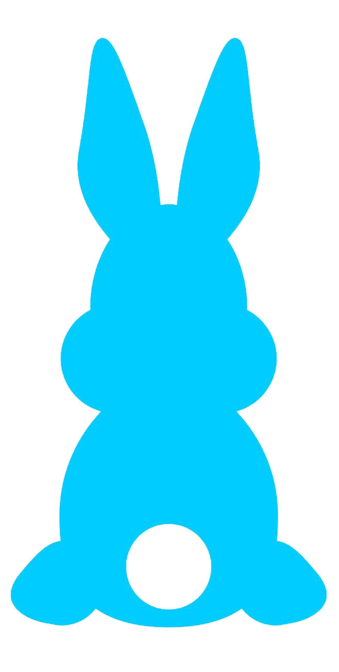 Silhouette Easter Bunny Rabbits SVG File - Etsy
