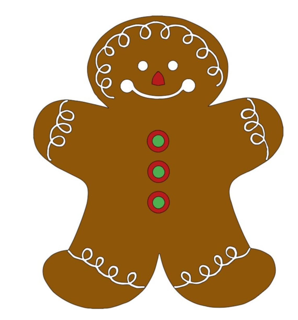 Gingerbread Man SVG FILE Etsy