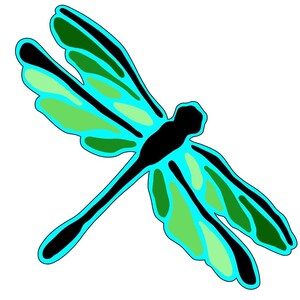 layered Dragonfly Insect bug SVG File