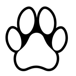 Dog Paw Prints layered, beans, and outline SVG File