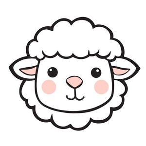File SVG testa di agnello di pecora a strati