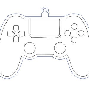 Controle de jogo enfeite de natal SVG