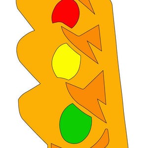 Traffic Light Layered SVG File