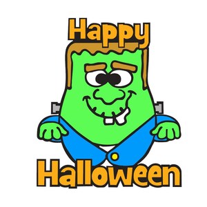Happy Halloween Frankenstien SVG-bestand
