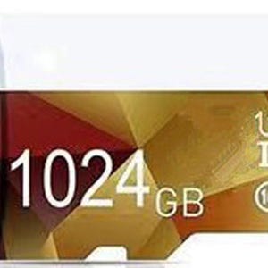 1TB Memory Card For Micro SD TF Flash Card Class 10 High Speed For Phones and Camera Smart Devices Diamond Gold