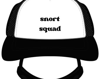Czapka Trucker Snort Squad | Piankowy przód dla psa rasy Frenchie, tył z siateczki