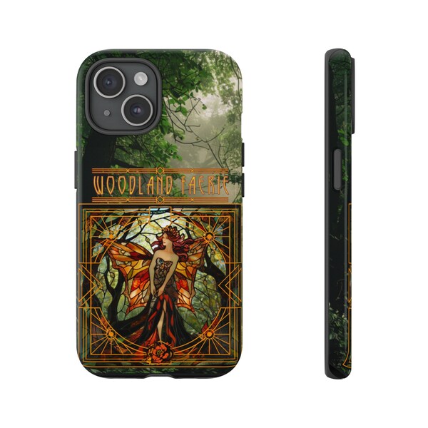 Faerie des bois, forêt mystique, créature magique, coque de téléphone de luxe, cadeau pour elle, cadeau pour la fête des mères, coques rigides