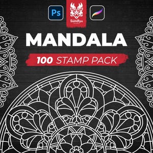 Mandalas Stamps | Procreate Stamps | Procreate Stencil | Procreate Brushes | Procreate Tattoo | Photoshop Stamps
