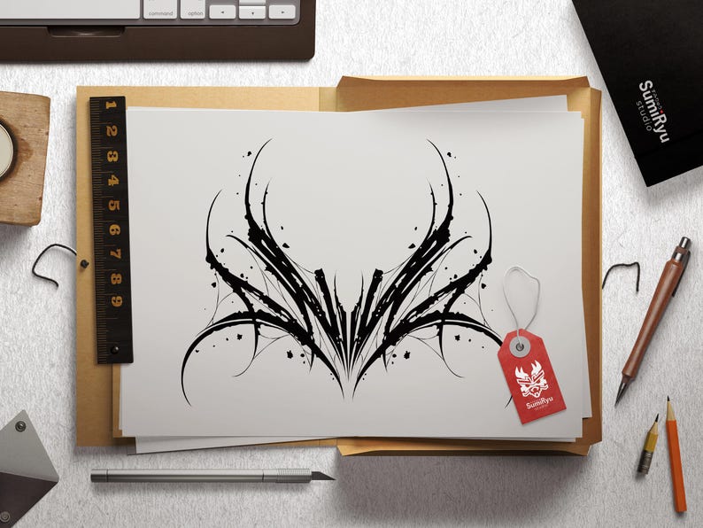 Gothic Tattoo | Procreate & Photoshop | Stamps | Stencils | Brushes ...