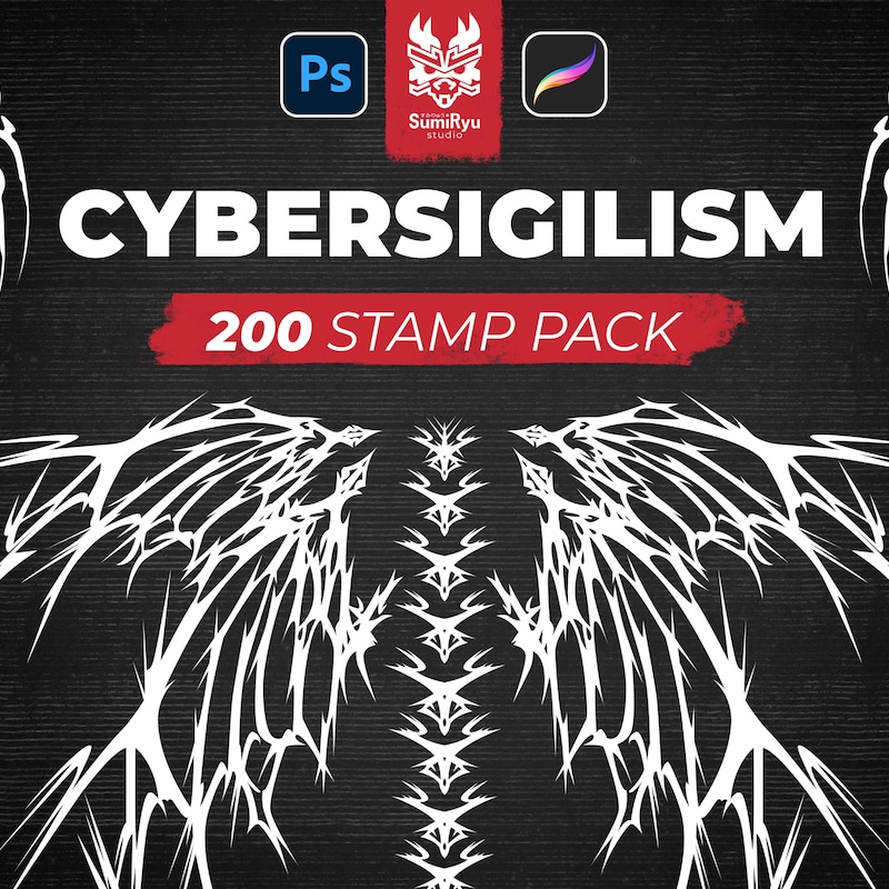 Cyber Sigilism Tattoo Stencil - Etsy