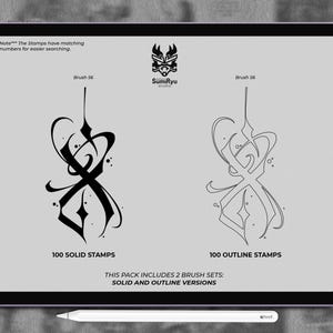 Gothic Calligraphy Tattoo | Procreate & Photoshop | Stamps | Stencils ...