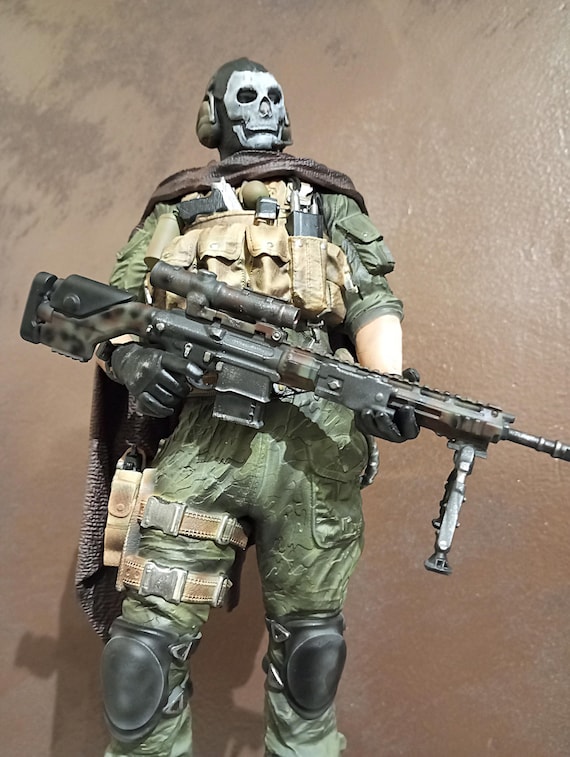 GHOST (call of Duty) 1/6 30cm - Etsy