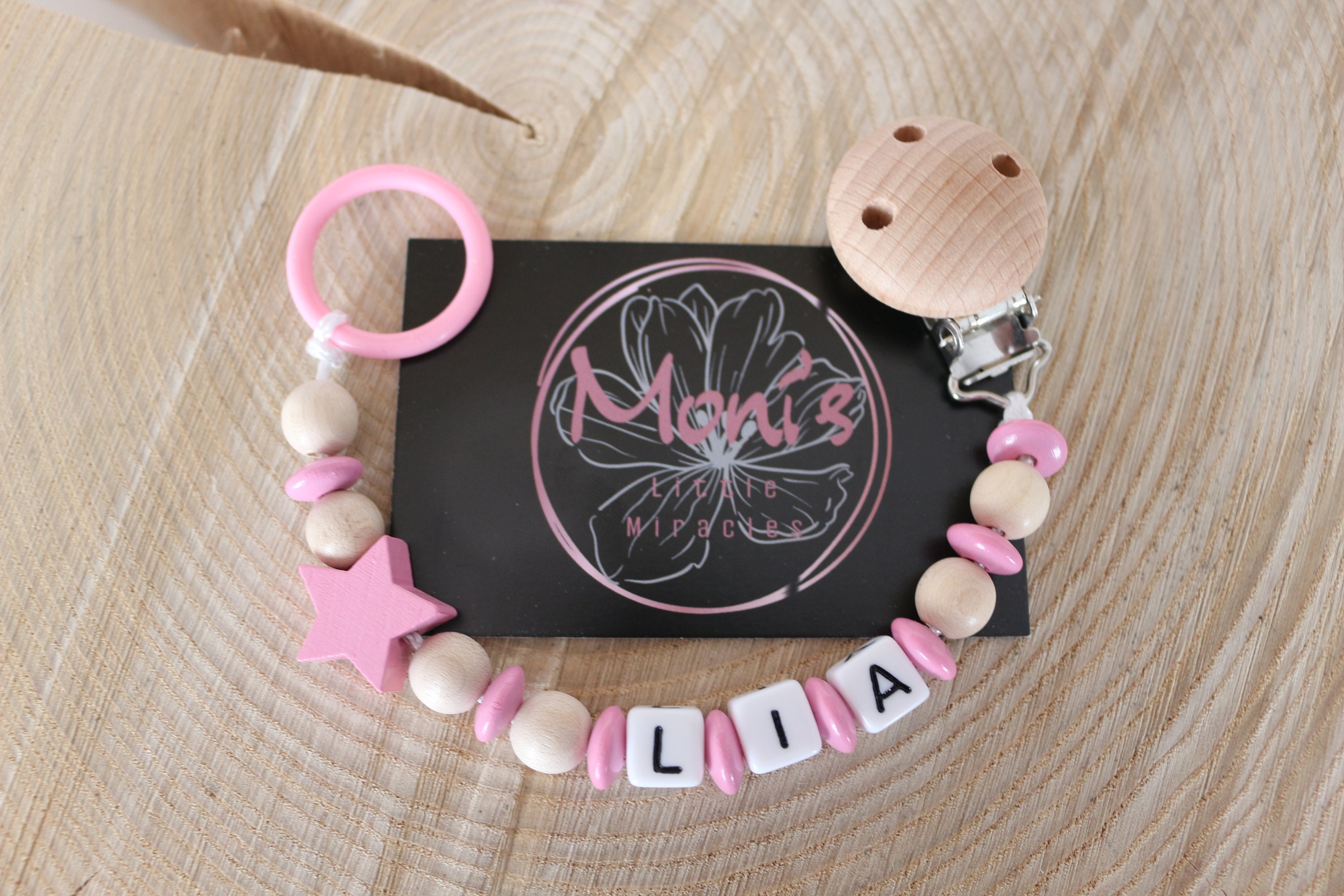 Unique Pacifier Chain Pacifier Chains Personalized, With Name, Star, Different Colors ...