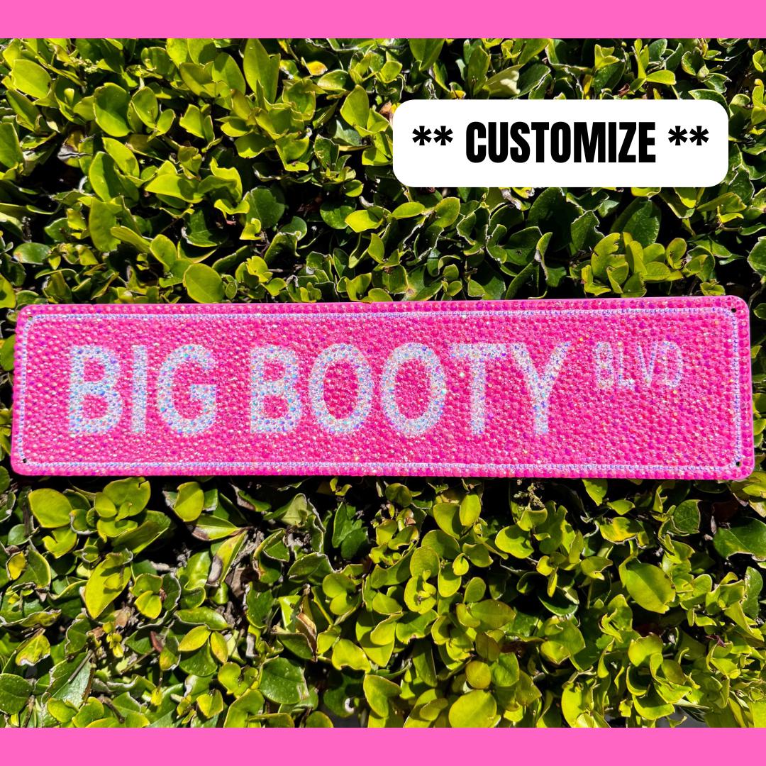 Custom Rhinestone Street Sign – Personalized 4”x16” Sparkle Wall Décor ...