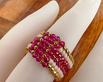 アンティーク アールデコ スタイル シルバー スピネル バンド リング 