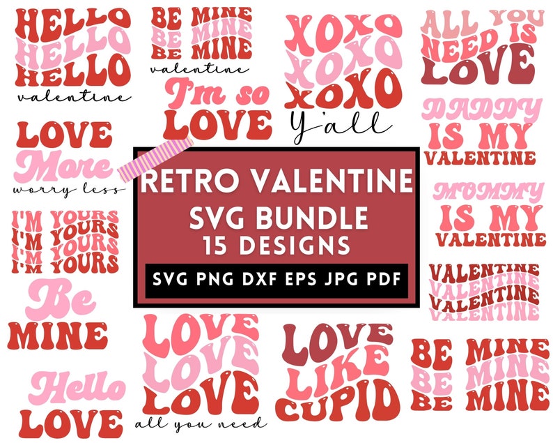 Valentine Svg Png Bundle,valentine Gift Svg,valentine Svgs for Shirts ...