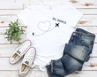 Bali, Indonesia- World Traveler Shirt, Vacation Shirt, Adventure Shirt, Gift For Traveler, Funny Travel Shirt, 2024 Travel Shirt