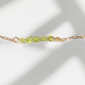 Handmade Peridot Bracelet: Women&#39;s Birthstone Jewelry