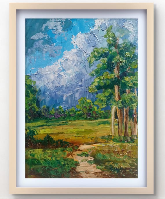 夏の風景(油絵)