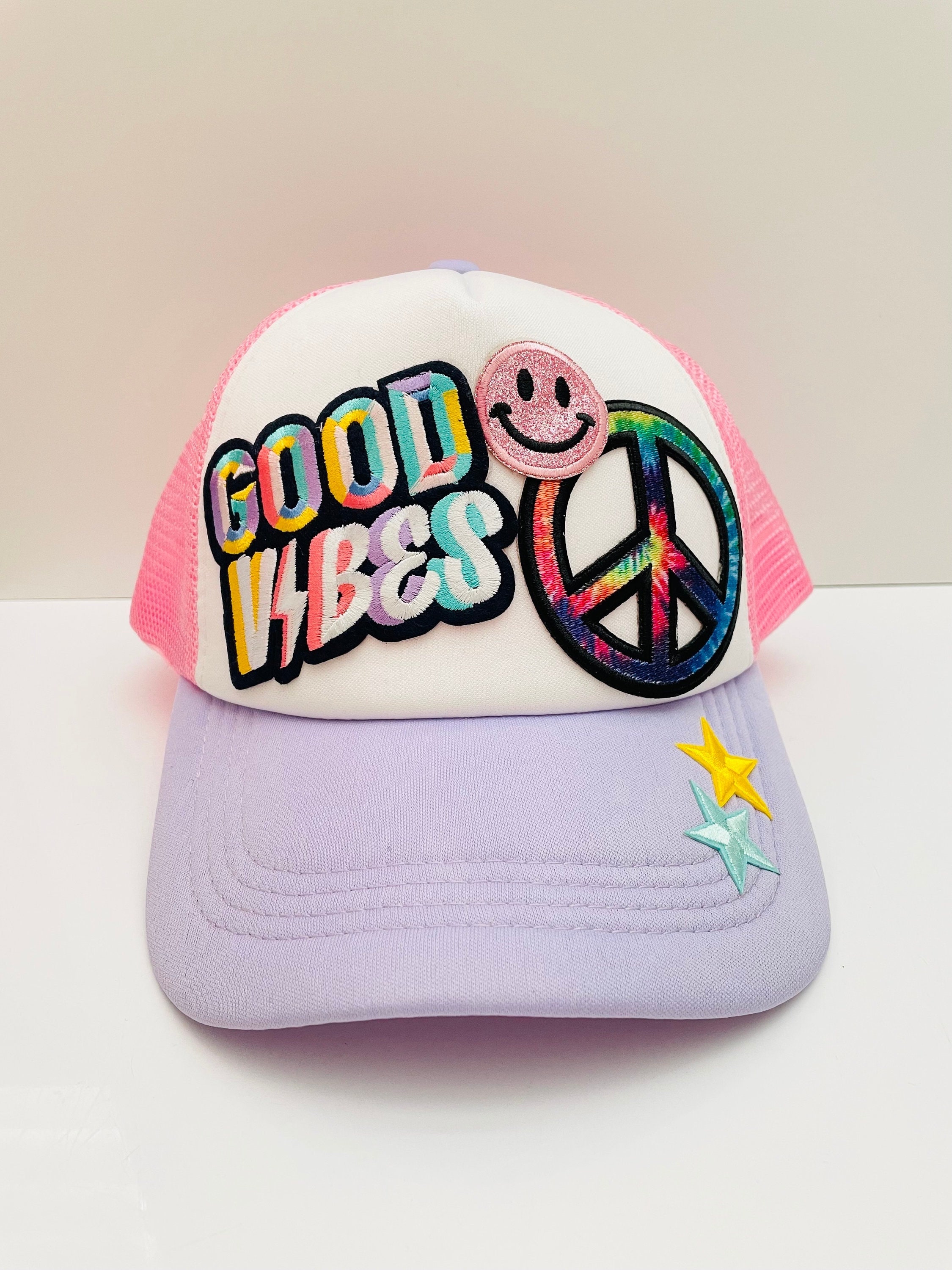 Good Vibes & Multicolor Peace Sign Pink and Purple Custom  display picture 3