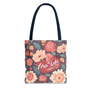 Flower Pattern Tote Bag AOP zdjęcie 5