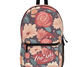 Backpack With Floral Design