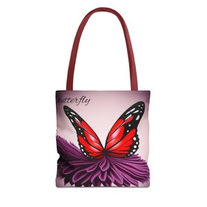 Borsa tote serie Butterfly AOP immagine 1