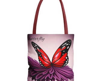 Borsa tote serie Butterfly (AOP)