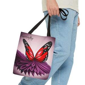 Borsa tote serie Butterfly AOP immagine 10