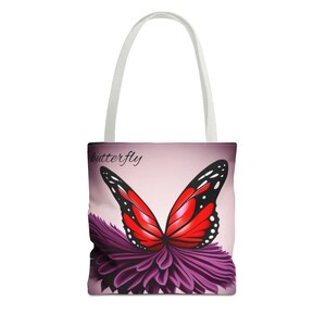 Borsa tote serie Butterfly AOP immagine 3