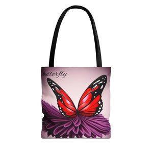 Borsa tote serie Butterfly AOP immagine 2