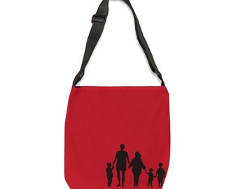 Interchangeable Tote bag , Adjustable Tote Bag (AOP) , Adaptable Tote Bag , Tailorable Tote Bag , Variable Tote Bag , Red Bag