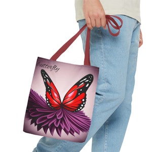 Borsa tote serie Butterfly AOP immagine 7