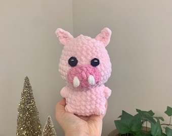 ピンクのブタのぬいぐるみ - 7.5インチのぬいぐるみ - Etsy 日本
