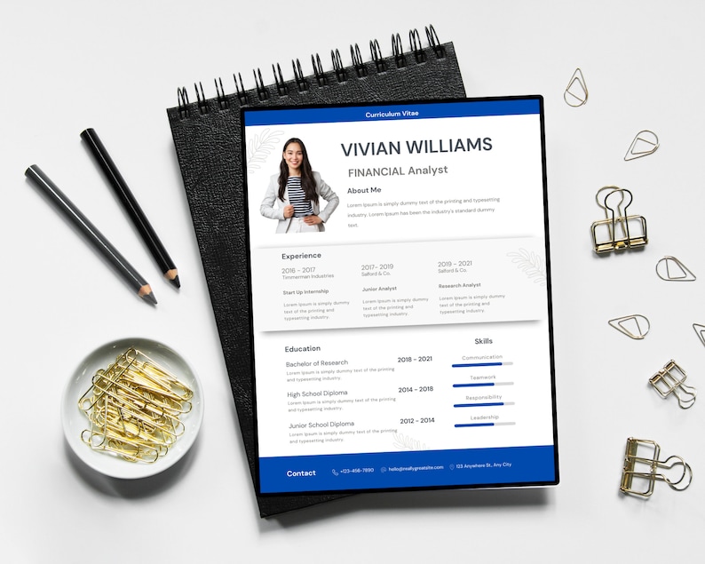 Financial Analyst Resume Template CV Template Financial Resume Financial Analyst Resume Template CV Template Financial Resume