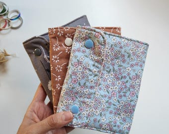 Passport Holder for Women: Floral Fabric Travel Wallet | Handmade Passport Case