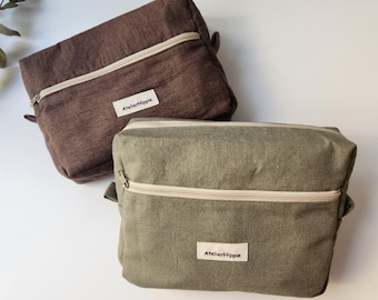 Canvas Journal Pouch – A5 Book & Stationery Organizer | Multi-Pocket Craft Bag for Artists