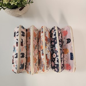 Pencil Case for School Supplies, Cat Pattern Pencil Case for School Supplies, Back To School Gift, Pouch with Zipper, Cute Pencil Bag