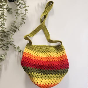 Crochet Pattern Pdf, Handbag Crochet Tutorial, Modern Crochet Shoulder Bag Pattern, Reusable Shopping Bag Pattern
