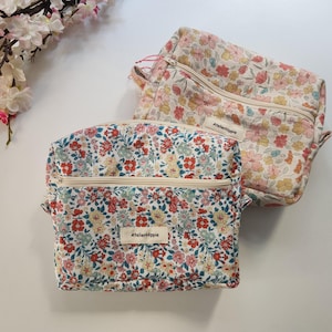 Floral Utility Pouch, Organizer Journal Pouch, Zipper Planner Pouch for Journaling, Stationery Pouch, Organizer Pouch