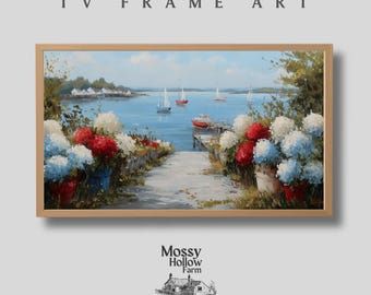 Cape Cod TV Frame Art: New England Summer Landscape (Digital Download)
