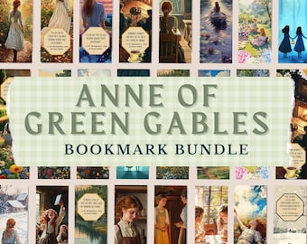 Anne auf Green Gables Lesezeichen Set: Literarisches Geschenk für Bücherliebende (Digitaler Download)