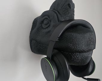 brontosaurus wall headphones  hanger
