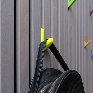 Colored Acoustic Panel Hooks, Colorful clik, 3D Printed hooks for acoustic panels, Hanger for Panels, Modern akupanel hook
