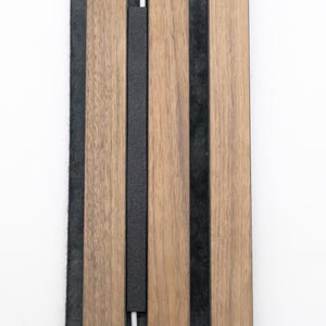 Cache-câbles pour panneaux muraux acoustiques à lattes | Système de dissimulation de câbles pour panneaux de bois avec espacement de 10 à 22 mm | Organisateur de câbles pour panneaux muraux à lattes | Studio et bureau à domicile image 11