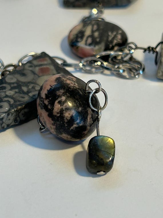 Artisan Multi Stone Crenoid Fossil Petrified Wood… - image 6